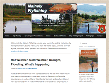 Tablet Screenshot of mainelyflyfishing.com